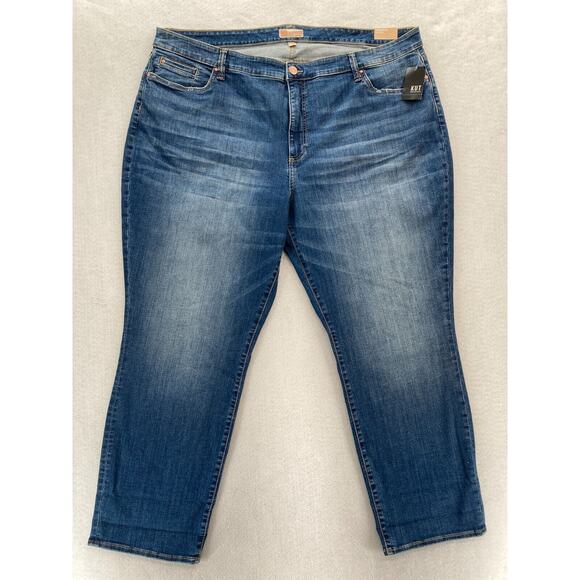 Kut from the Kloth Jeans Women's 24W Catherine Boyfriend Dark Blue Stretch Denim - Picture 1 of 13